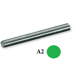 BARRA FILETTATA INOX A2 DIN...