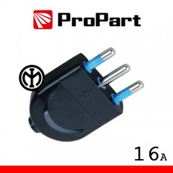SPINA 16A 2P+T NERA IN POLYBAG